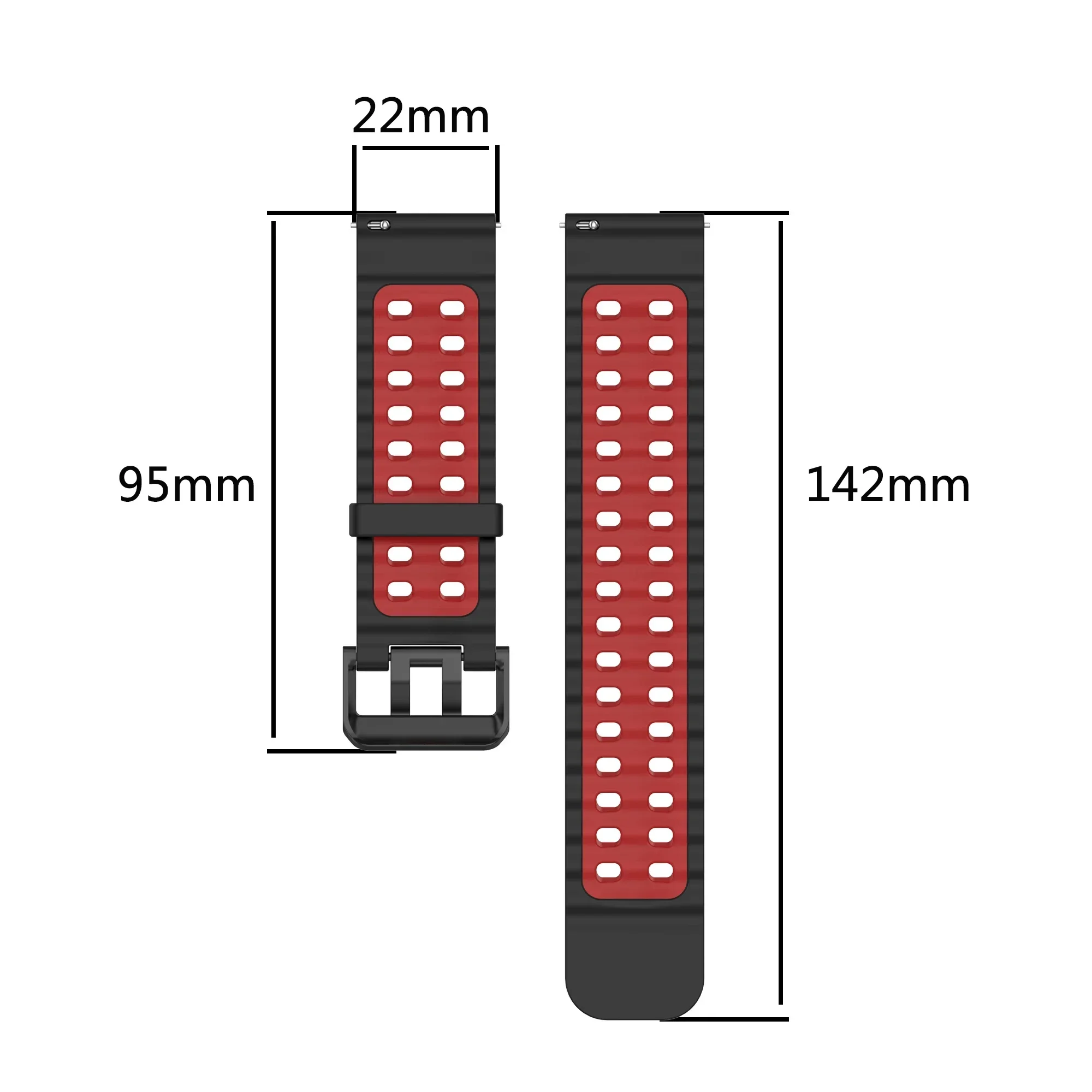 Correa deportiva de silicona de 22mm para reloj inteligente EIGIIS KE3, pulsera transpirable para EIGIIS KE5, accesorios de correa de reloj - imagen 3