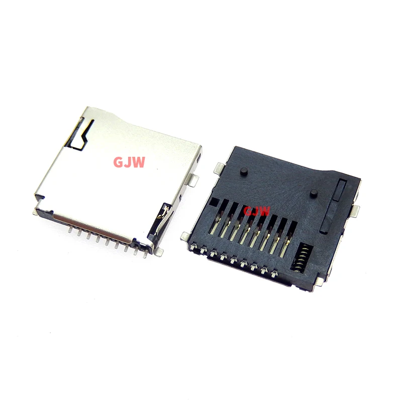 Conectores de ranura para tarjeta Micro SD de 9 pines, tamaño 14x15mm, cubierta de tarjeta TF, apta para teléfono, tableta, navegación del vehículo, pop-up, 10 Uds. - imagen 2