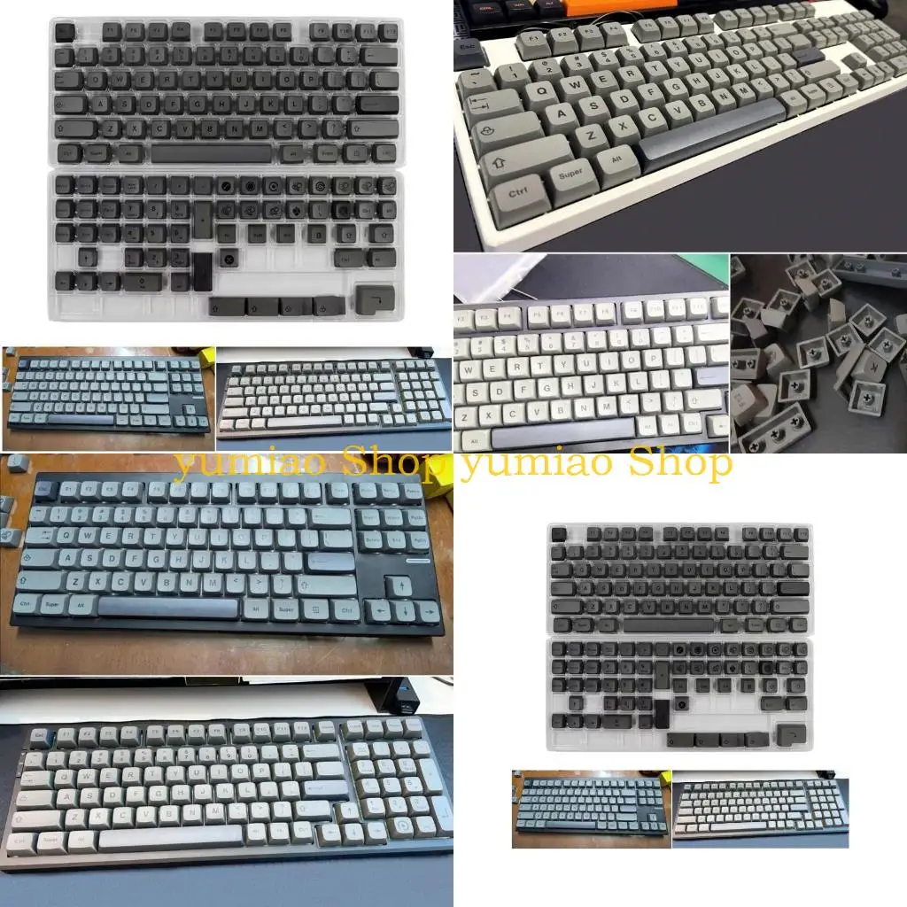 587B REEMPLAZO REEMPLACIÓN CONJUNTO 133PCS SUBLIMACIÓN CALOR PBT para teclados mecánicos