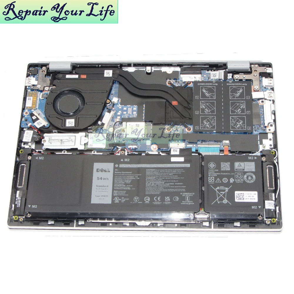 Ventilador enfriador de CPU para portátil Dell Inspiron 14 5425 5420 2022 05V75Y 5V75Y EG50050S1-CP50-S9A 023.100X7.0021 100QB.0001 - imagen 4