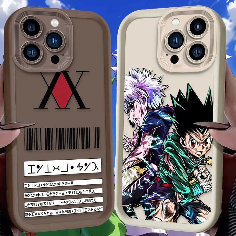 Funda de teléfono Anime Hunter X Hunters para iPhone 17 Air 16 16E 15 14 13 12 11 Pro Max X XS X S Max XR SE 2020 SE4 7 8 funda de silicona