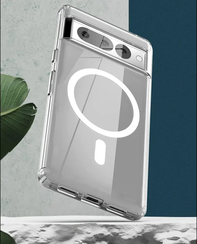 Funda Magsafe para Google Pixel 7 Pro, carcasa de silicona transparente a prueba de golpes, carga inalámbrica, 7A, 7Pro - imagen 3