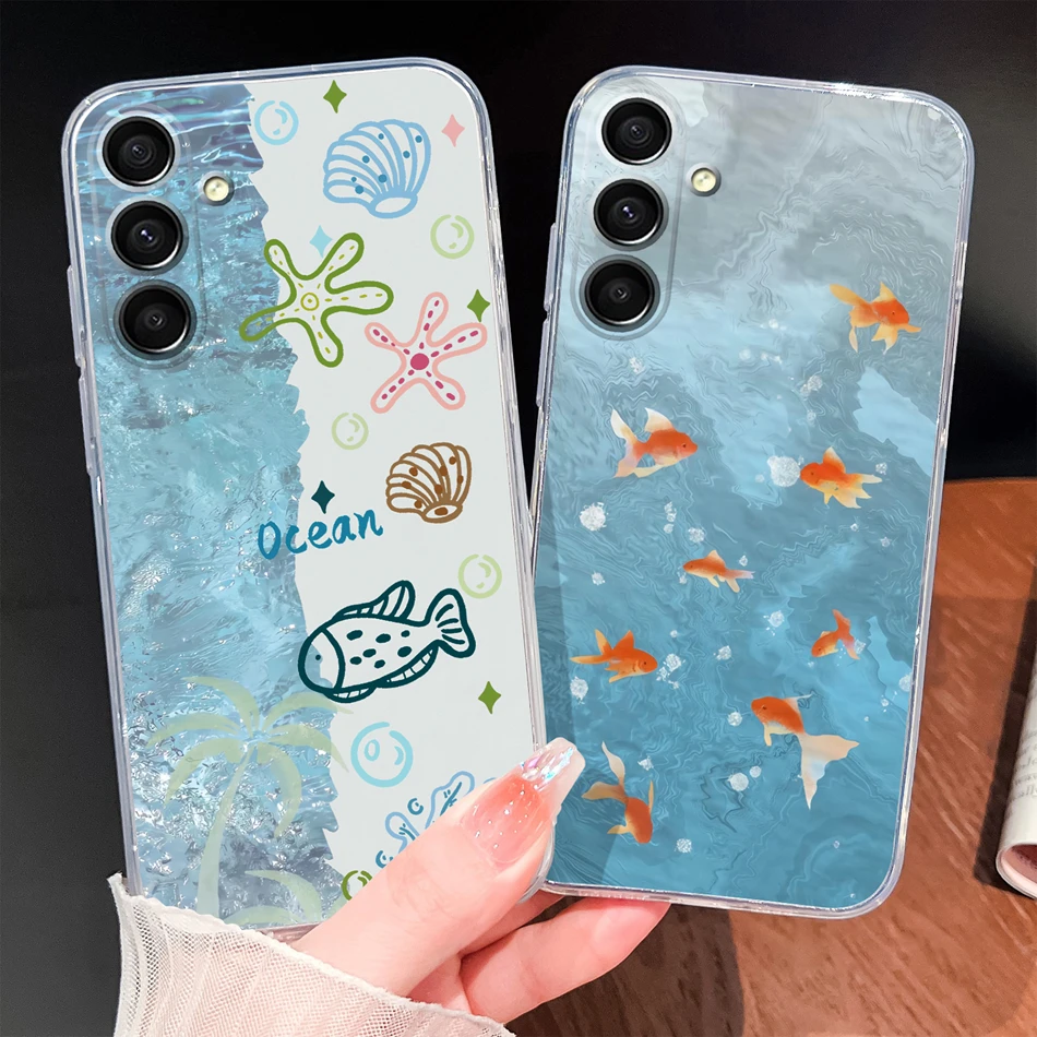 Funda para Samsung Galaxy A16 A26 A36 A56, bonita funda de teléfono de silicona transparente de TPU suave y delgada con dibujos animados, carcasa protectora ligera - imagen 3