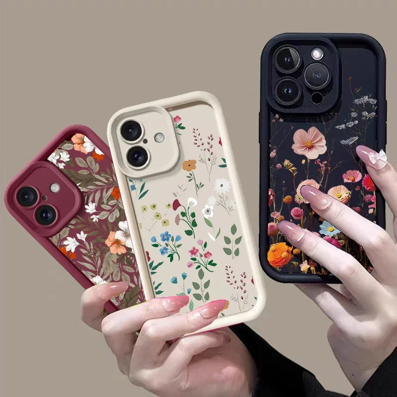 Funda con estampado Floral de hojas y flores para Huawei Honor Magic 7 Lite 6 Pro X9C Smart 200 Pro 90 Lite 5G Y9 Prime 2019 P30 Pro