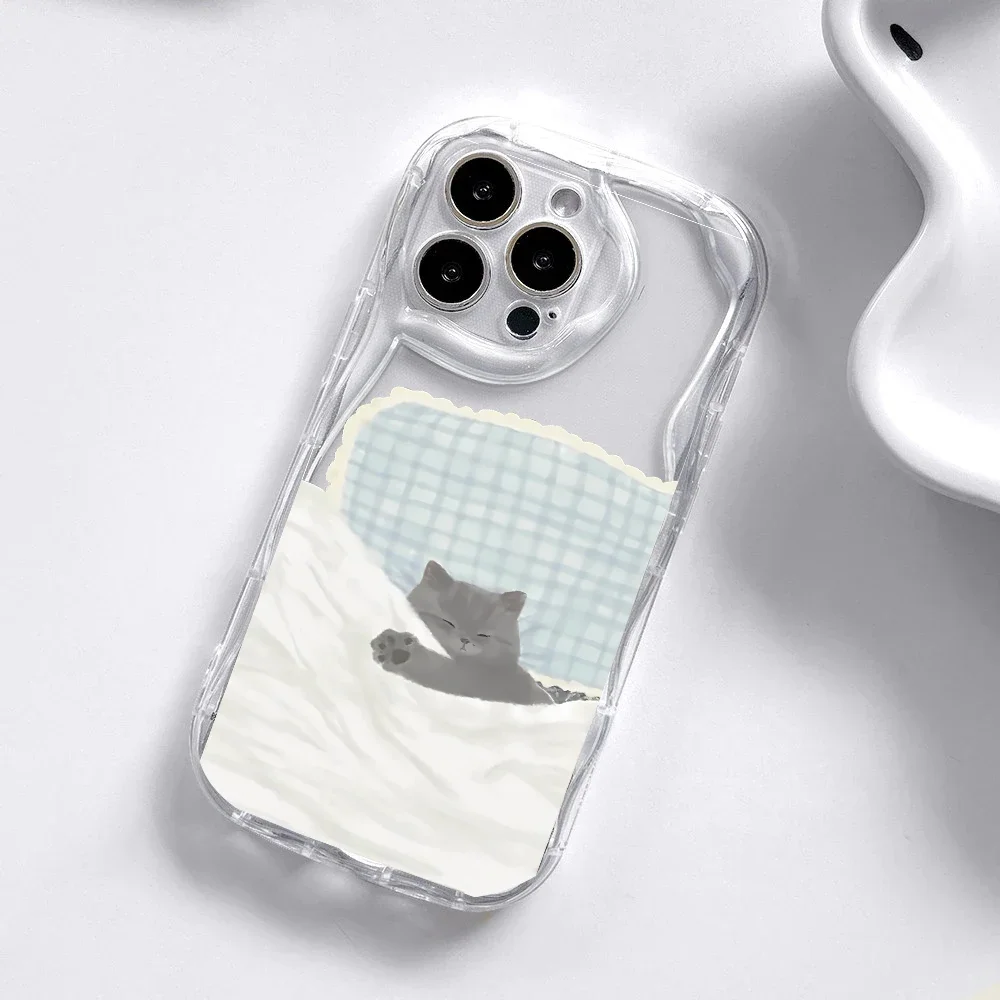 Funda para Realme C53 C55 C67 C63 C65 C35 C33 C21Y C25Y C51 8 5G 10 13 11 12 14 Pro Plus GT 6 Note 60 funda bonita para dormir perro gato - imagen 4
