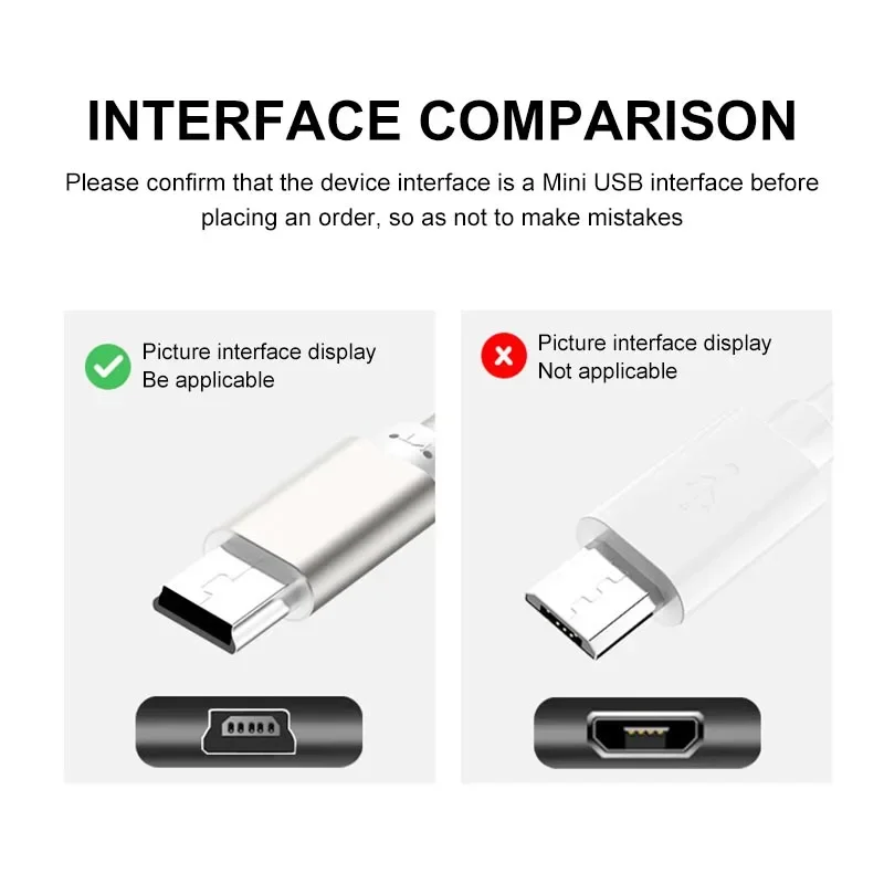 Cable Mini USB de 3 M de 5 pines, cargador de datos rápido, Cable corto para reproductor MP3, MP4, DVR, GPS, cámara Digital, HDD - imagen 3