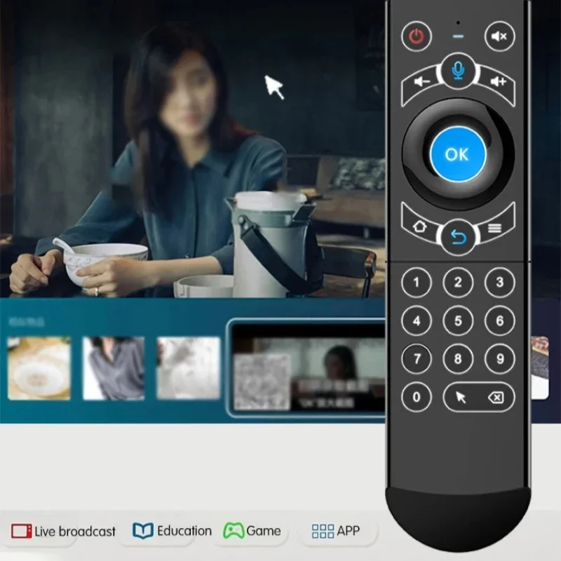 Teclado inalámbrico de 2,4G Air Mouse G21 PRO Control remoto por voz con giros de aprendizaje IR para Android TV Box H96 MAX X3 Pro - imagen 5