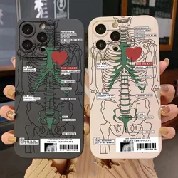 Funda iPhone de Silicona Antigolpes con Calavera Divertida