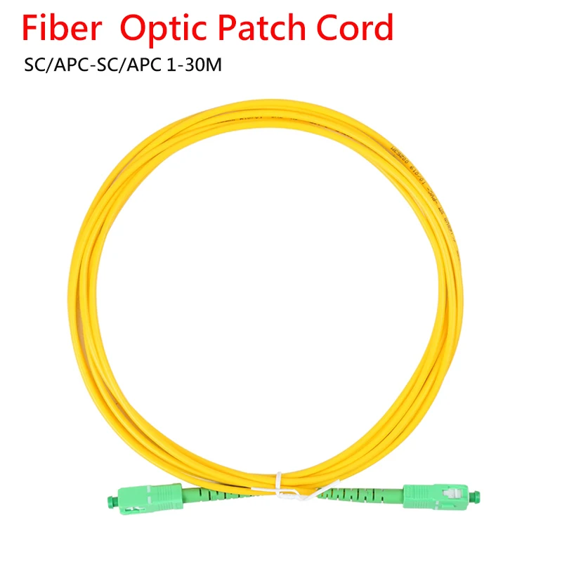 Cable de conexión de fibra óptica 9/125 G652D LSZH Simplex SC/APC a SC/APC SM SX 1/2/3M Cable de conexión óptica Pigtail FTTH CATV