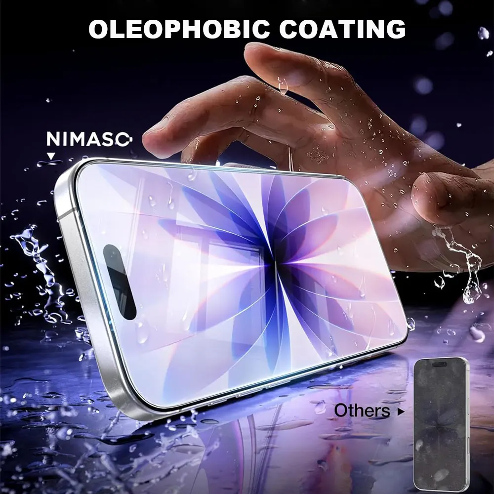 Vidrio protector sin borde para Iphone 17 Protector de pantalla de vidrio templado 9H de alta claridad para Iphone 17Pro, 17Pro MAX, Air - imagen 5