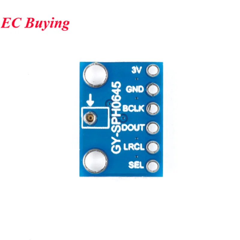 Módulo de Sensor de sonido Digital SPH0645, interfaz I2S ISS, micrófono MEMS, ruptura SPH0645LM4H para Arduino GY-SPH0645LM4H, 10 Uds./1 ud. - imagen 3