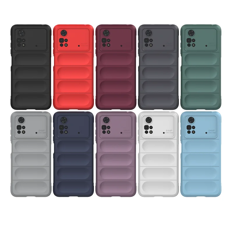 Para Poco M4 Pro Funda Poco M4 Pro Funda Capa silicona suave TPU Protector trasero a prueba de golpes Para Poco M4 Pro