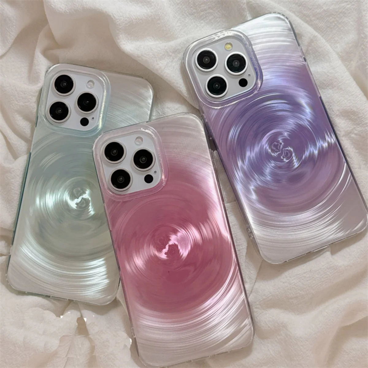 Funda de teléfono Y2k con cambio Gradual rosa para iPhone 16 Pro 15 14 13 Pro Max, moda de Corea, funda para teléfono móvil a prueba de golpes, regalo para niña - imagen 2