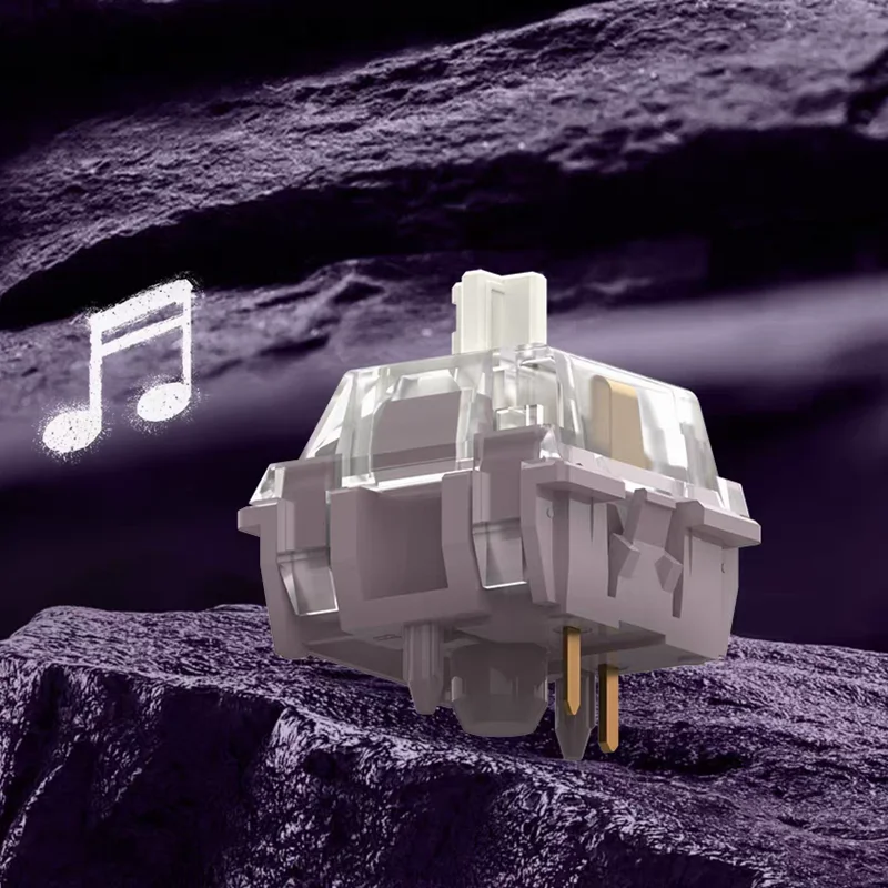 Interruptor TTC Quick Gold V3 HIFI Stone Mahjong sonido más puro más suave 5 pines lineal POM RGB para interruptores de teclado mecánico personalizados - imagen 2