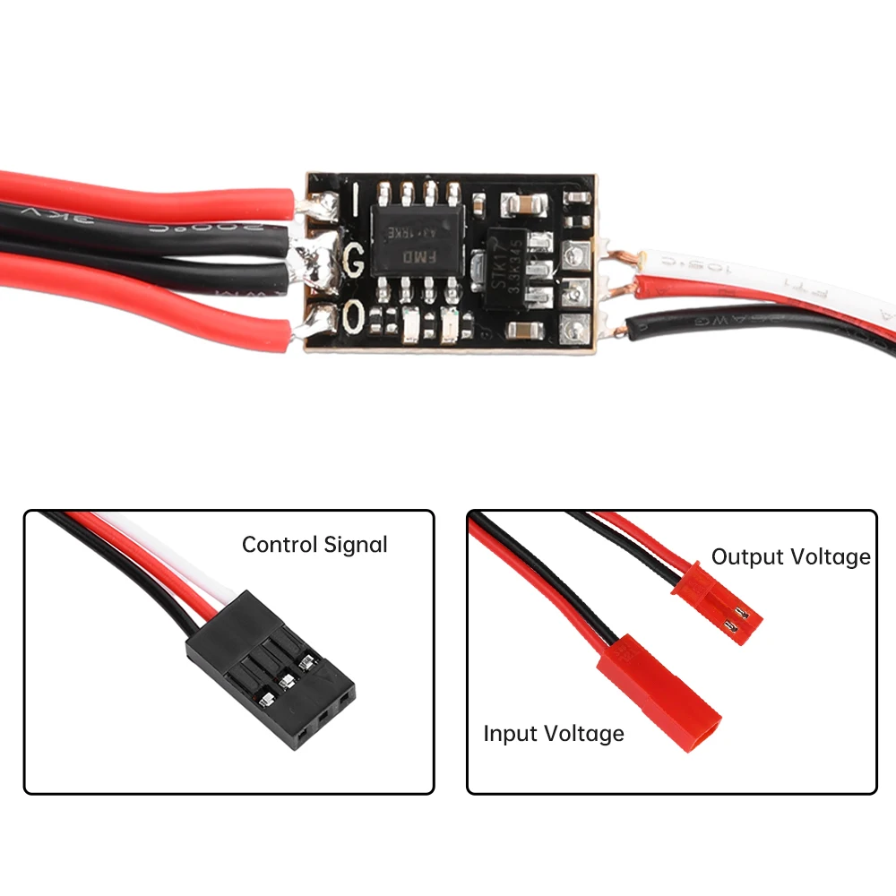 Bomba de agua para Dron RC, controlador de señal PWM 8A 17A, interruptor de Control remoto, modelo aéreo de 3-30V, módulo de accionamiento de Motor de protección de plantas - imagen 3