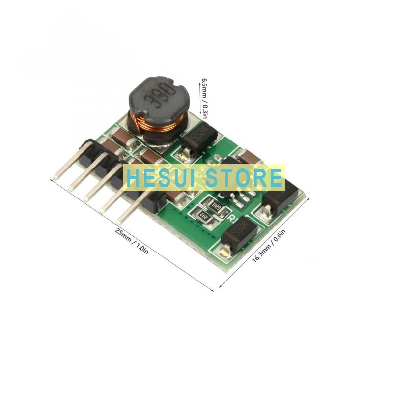 Módulo DD1718PA VIN3-18V VOUT ± 5V ±6V±9V ±12V ±15V±24 Módulo de refuerzo de potencia CC Placa de módulo de refuerzo conector PinHeader soldado - imagen 2