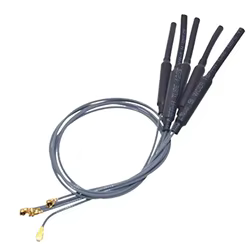 Conector de antena WIFI de 2,4 GHz, ganancias 3dbi, Material de latón, Cable 1,13 de 23cm de longitud para módulo Wifi HLK-RM04 ESP-07