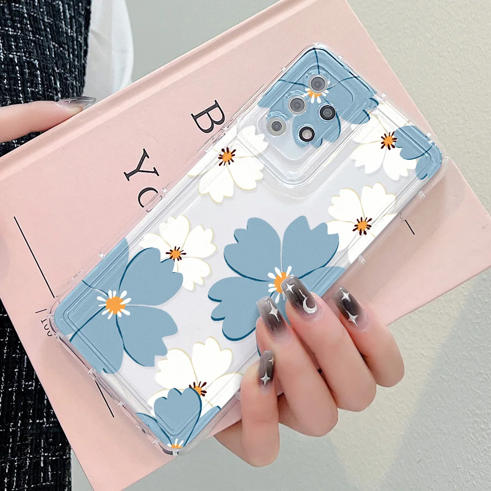 Funda de flores de TPU para Samsung A54 5G A55 S24 Ultra A15 A34 A33 A53 A14 A13 A05 A32 A23 A24 A52 A73 S23 Plus S21 S22 S20 FE - imagen 3