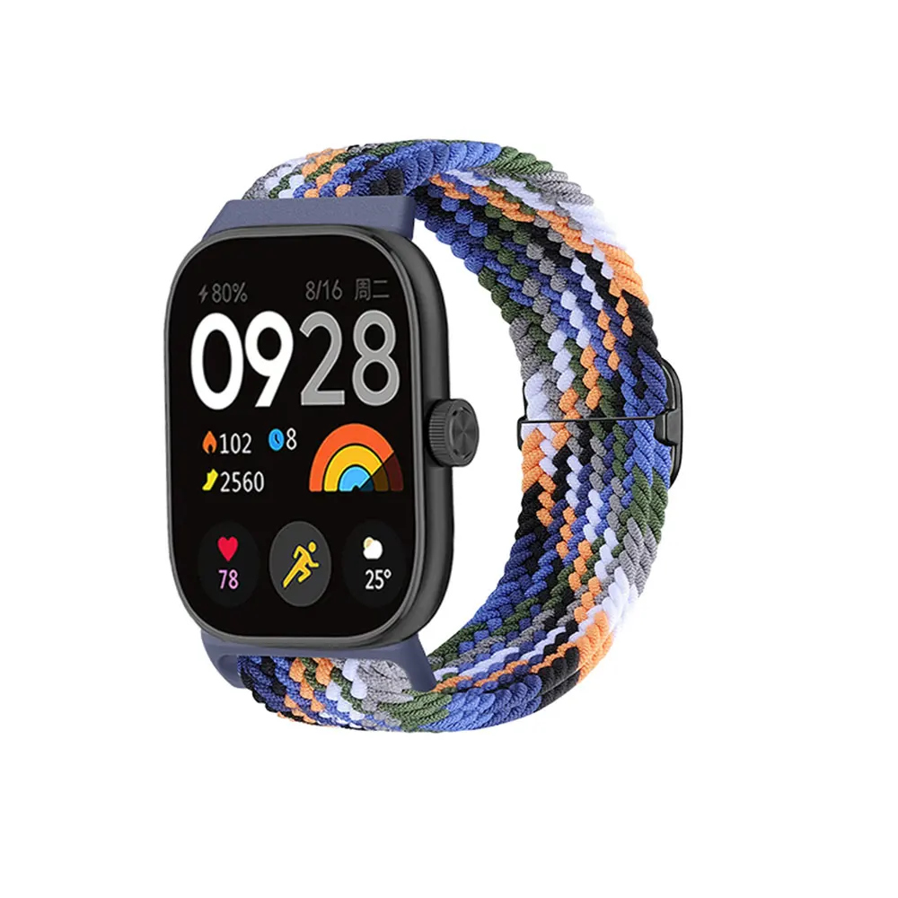 Correa deportiva de nailon trenzado para Xiaomi Redmi Watch 5 4, Correa de repuesto para muñeca, pulsera para Xiaomi Miband 8 pro - imagen 3