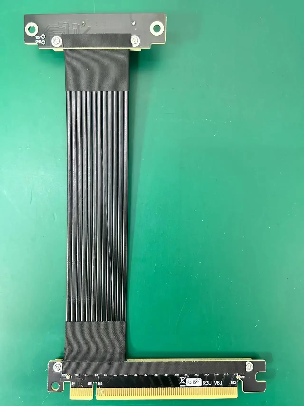 Adt-link-adaptador extensor PCIe Riser 4,0, tarjeta PCI Express X4 a ranura X16, PCI-E 4x hembra a 16x macho para GPU SSD Gen 4 - imagen 5