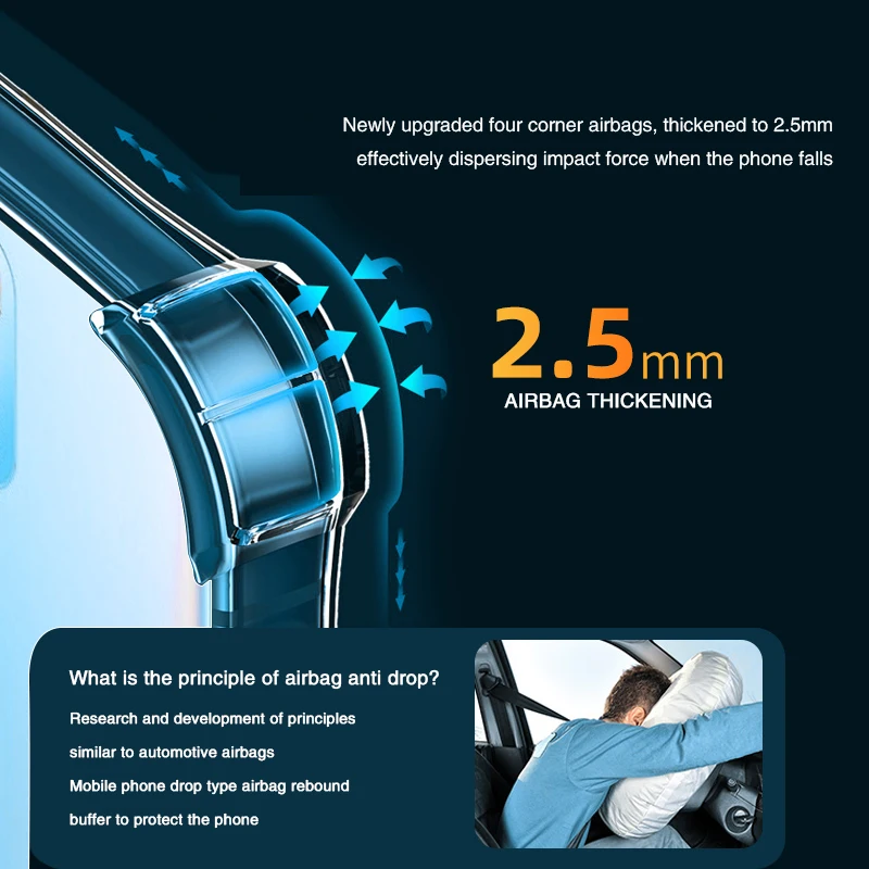 Funda de silicona suave TPU para Samsung Galaxy A8S A6S A5 A3 2017 2018, funda trasera Original transparente con Airbag fino, accesorios para teléfono móvil - imagen 5