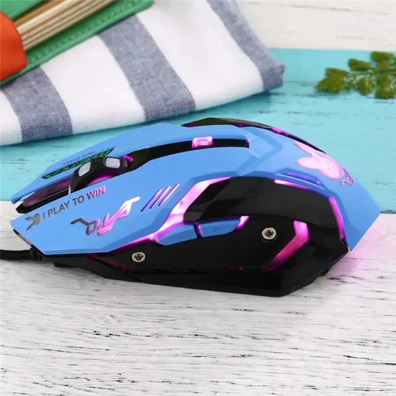 NUEVO ratón para juegos con retroiluminación LED, accesorio para computadora, ratón de computadora con cable Breathing D.VA Reaper, adecuado para jugadores de PC Overwatch. - imagen 5