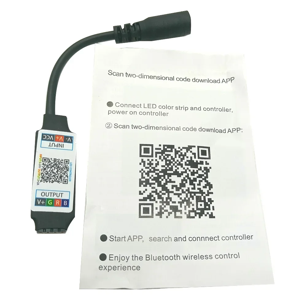 Controlador Wifi Mini RGB RGBW Bluetooth DC 5V 12V 24V controlador Led de música para tira de luces LED 2835 5050 controlador Led de aplicación