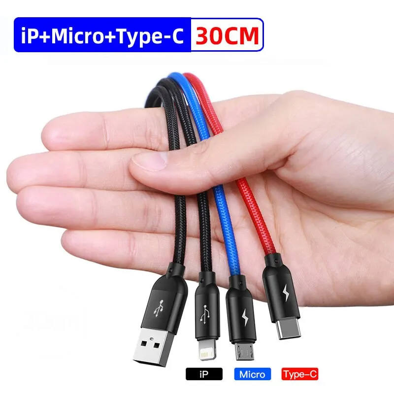 3 in 1 Cable 30cm