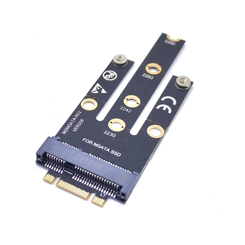 NGFF M.2 B + M Key a mSATA Mini PCI-E pci-express SATA 3,0 SSD, Adaptador convertidor macho, tarjeta elevadora para 2242/2260/2280 M2 NGFF SSD - imagen 2
