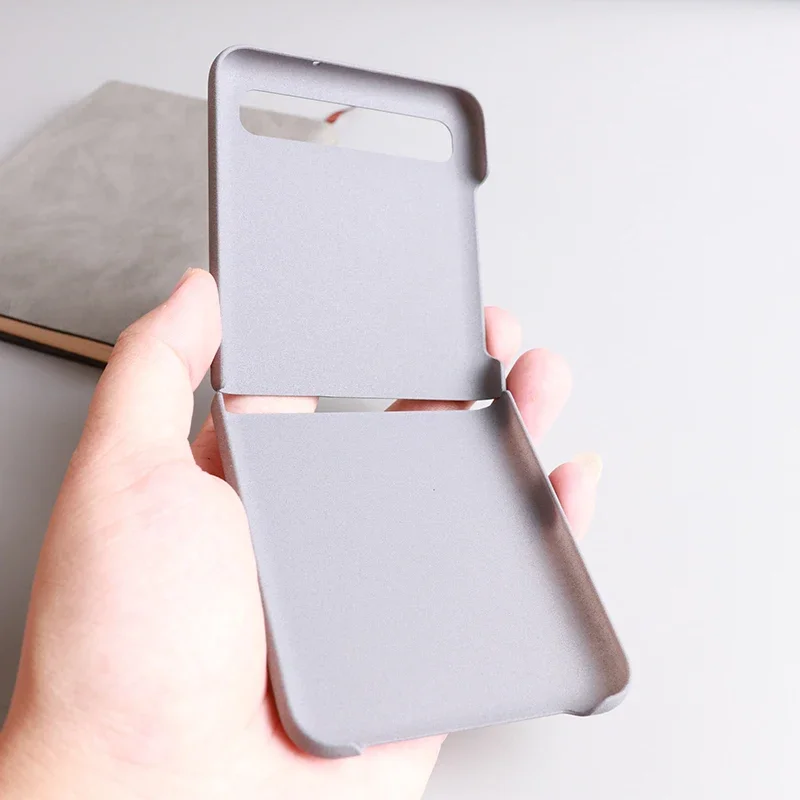 Para Samsung Galaxy Z Flip 7 6 5 4 3 2 funda arena mate dura PC protección completa anticaída cubierta antideslizante plegable Flip Shell Fundas - imagen 3