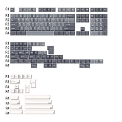 GJ Apollo Cherry PBT Doubleshot – Juego de Teclas MX