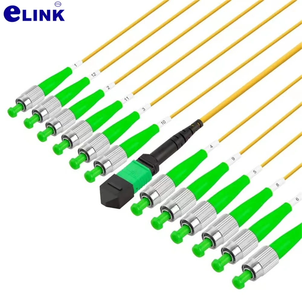 Cable de conexión de fibra MPO-FC/APC tipo B MPO APC 8/12/24 núcleos SM hembra 1-50m10m MTP-8FCA 12FC ruptura de fibra 8C 12C ftth puente FTTH - imagen 4