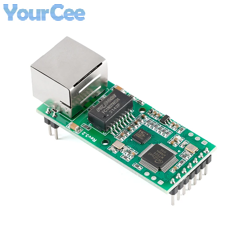 Módulo convertidor serie UART TT a Ethernet FS100P, placa bidireccional de red TCPIP TTL a RJ45, compatible con DHCP y DNS - imagen 4