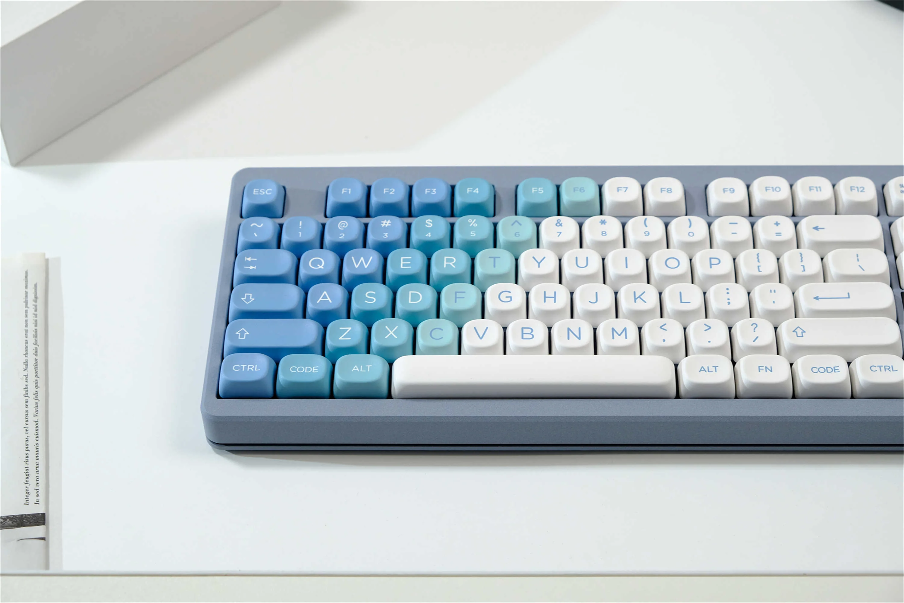 Juego de teclas Yeti, 125 teclas, teclas de Material PBT, perfil MOA XOA, DYE-SUB para interruptor MX, teclas de teclado mecánico - imagen 3