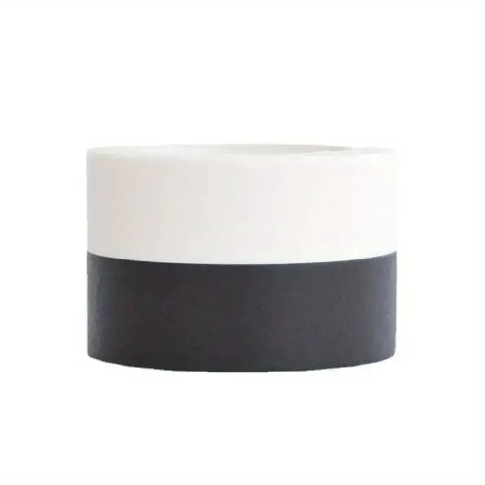 Solid Color Paper Tape DIY Black And White Tape Decorative Tapes Masking Tape Wrapping Paper Stickers - imagen 5
