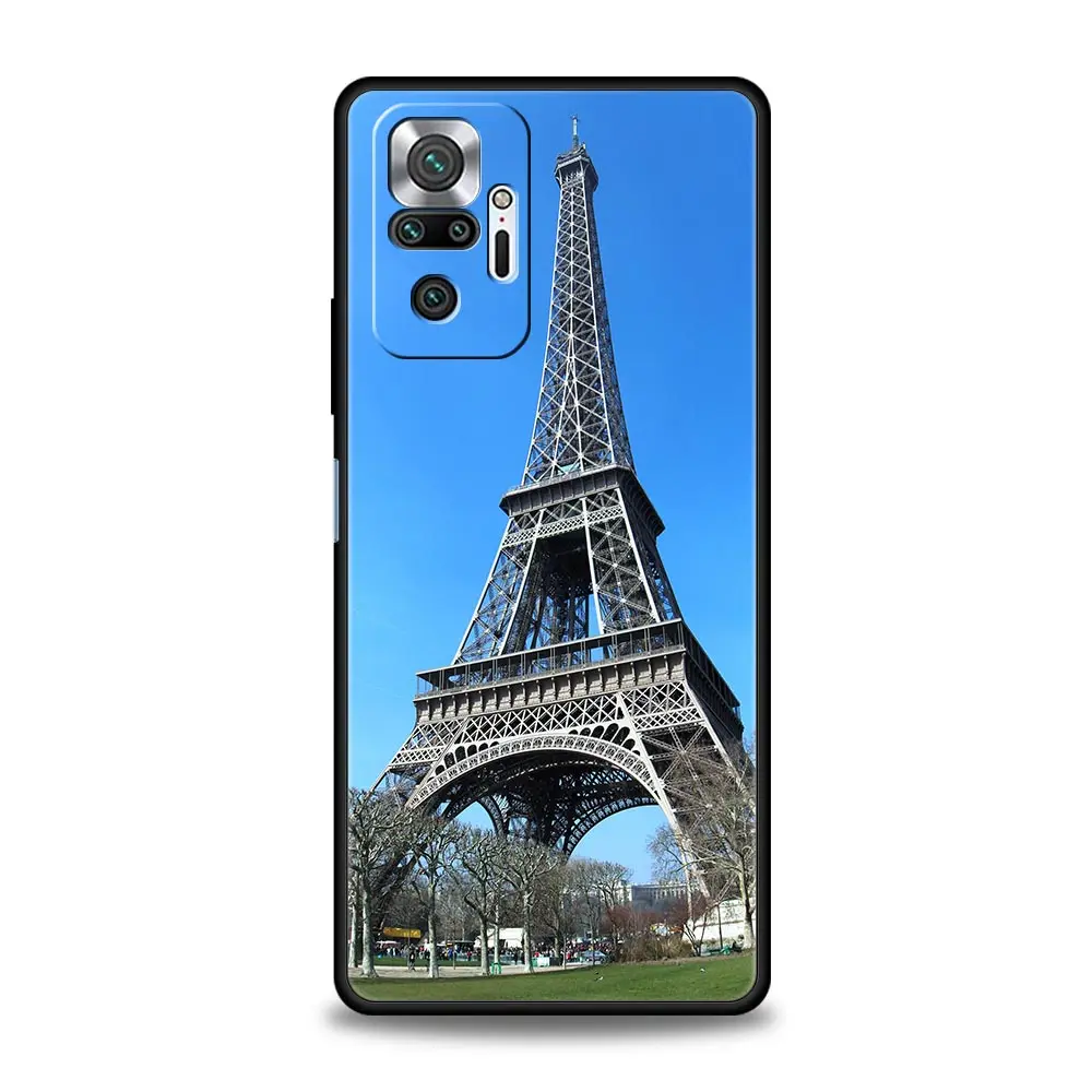 Paraguas rojo Torre Eiffel funda de teléfono para Xiaomi Redmi Note 14 13 12 5G 11 10 Pro Plus 4G 9S 9 14C 13C 12C 10C 9C 9A funda suave - imagen 4