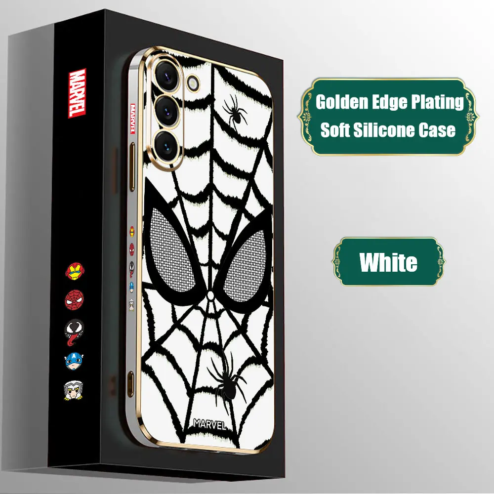 Marvel SpiderMan Web Eyes Logo Case para Samsung Galaxy Note Ultra 20 10 9 8 Plus A15 A14 A13 A05 S M62 M53 M51 M33 M32 M31 - imagen 2