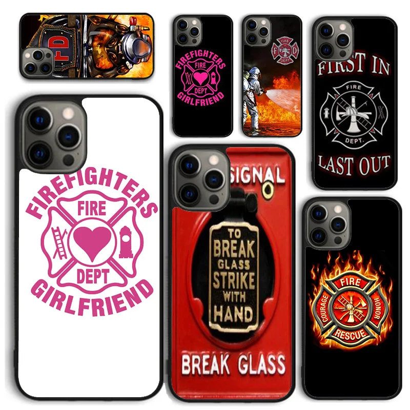 Funda de teléfono con símbolo de logotipo de bombero para iPhone 17 Air 16 15 14 12 13 PLUS 11 PRO MAX