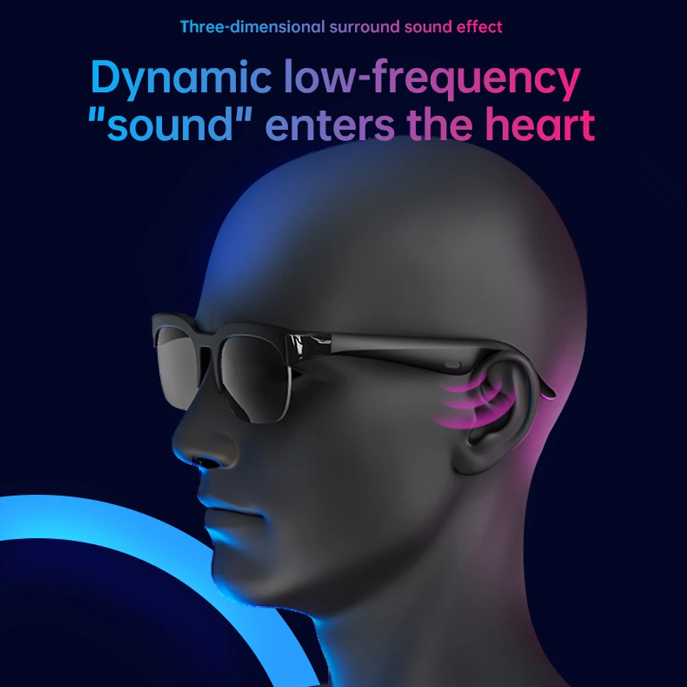 Gafas inteligentes AI traducción inteligente gafas inalámbricas Bluetooth manos libres música y llamadas gafas de Audio auriculares de interpretación - imagen 3