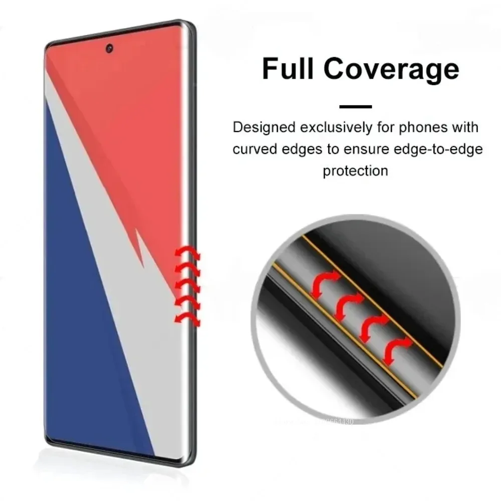 Protector de pantalla UV para VIVO X100ultra X100spro vidrio templado X60 X70 X80 X90 Pro Plus + funda de película protectora para teléfono móvil - imagen 2