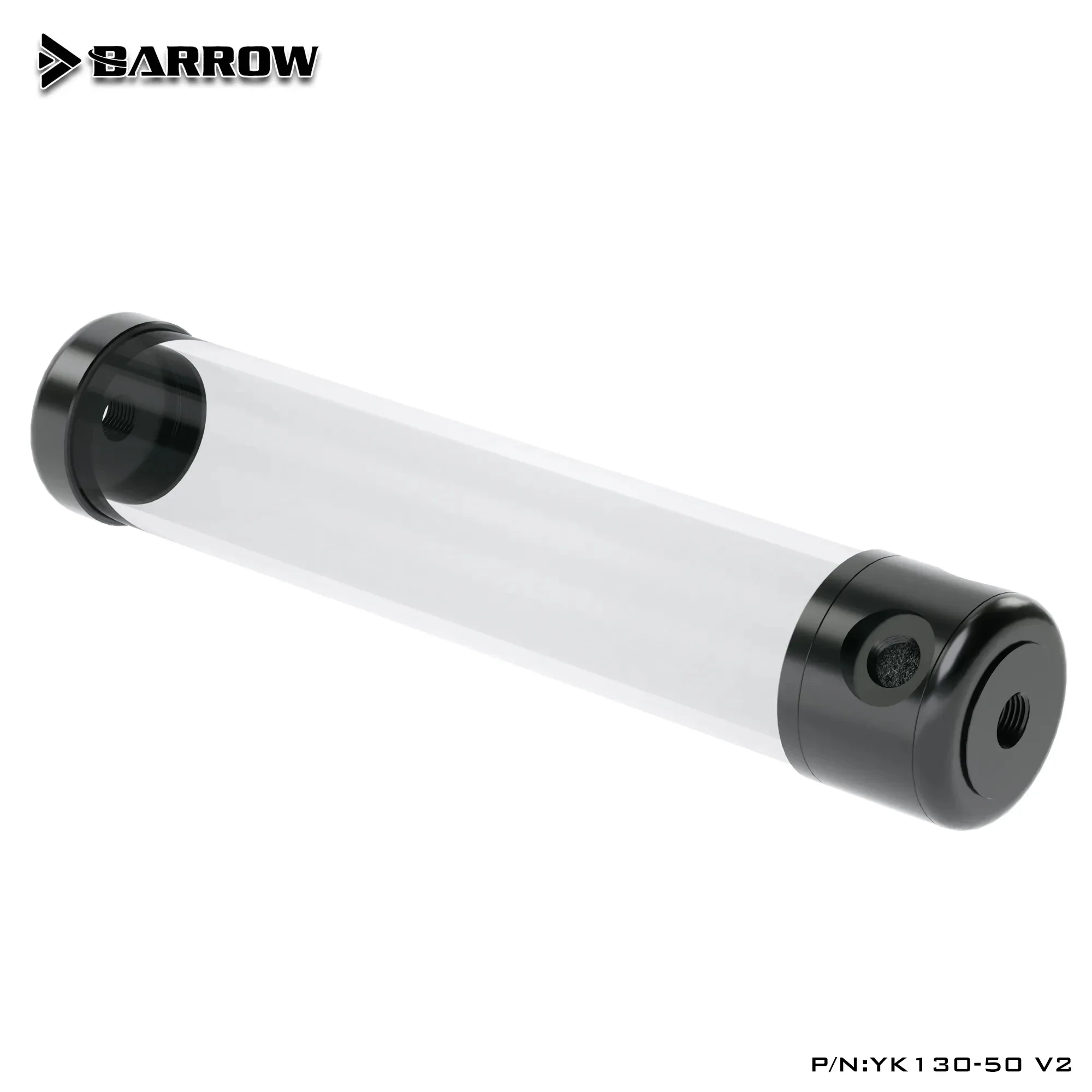 BARROW-tanque de agua acrílico, depósito de rotación de 50mm de diámetro, 130mm/180mm/230mm/280mm de longitud para construir sistemas de refrigeración por agua de PC - imagen 4