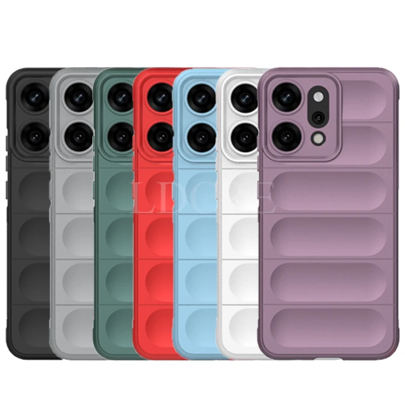 Para OPPO Reno 14 Pro funda de silicona líquida Reno 14 Pro cubierta de goma a prueba de golpes TPU funda protectora de teléfono Reno 14 Pro