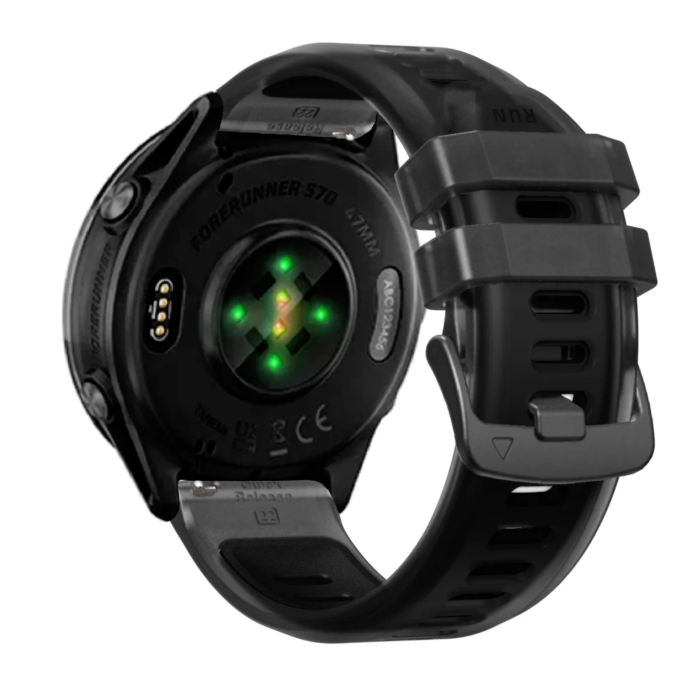 Correa de reloj oficial de 22mm para Garmin Forerunner 570 47mm 265 255 745 correa para Vivoactive 4 Venu 2 3 reemplazo de pulsera de silicona - imagen 5