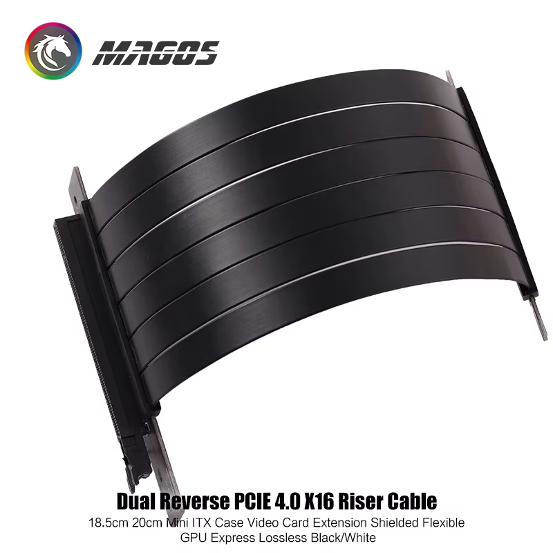 Cable Riser PCIe X16 Flexible – blindaje completo GPU ITX - imagen 3
