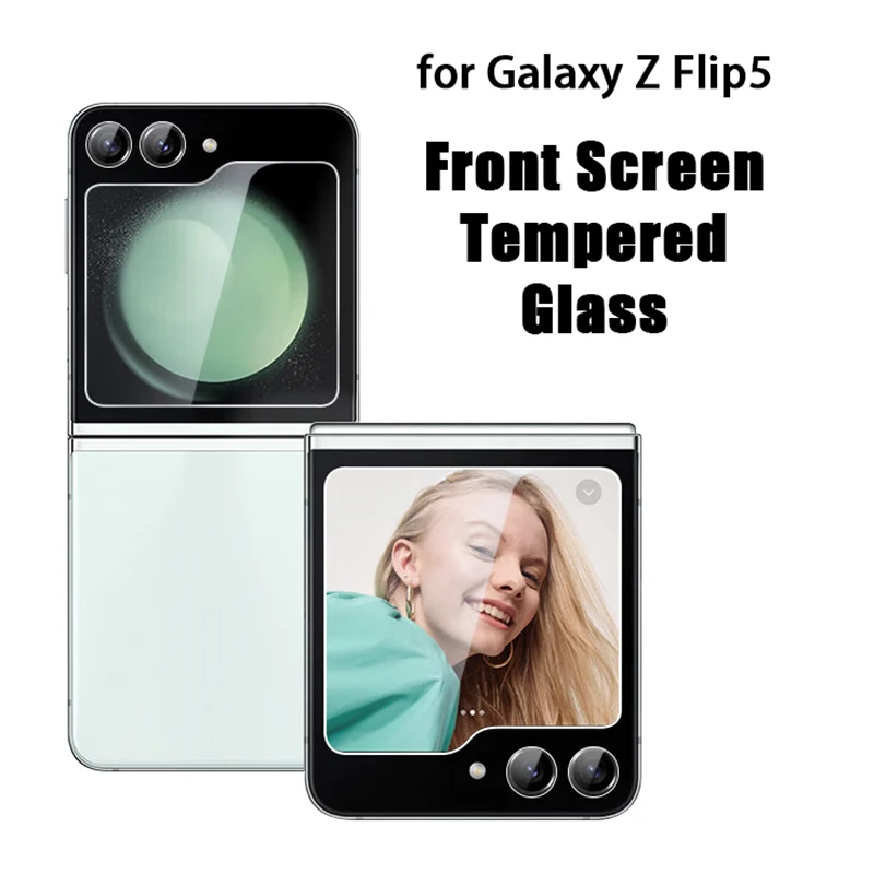 3 uds vidrio templado para Samsung Galaxy Z Flip 7 Flip7 FE 6 5 Protector de pantalla de teléfono Protector de vidrio frontal película resistente 10H transparente - imagen 3