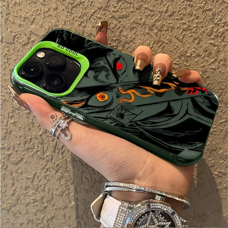 Funda de teléfono Anime Cool d-demon s-slayer para iPhone 16 15 14 13 12 11 Pro Max XS Max 7 8 Plus, funda trasera mate de silicona a prueba de golpes - imagen 4