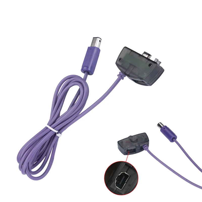 Cable de enlace GBA Game Boy Advance Video para Nintendo Gamecube NGC Link, cables adaptadores de conexión, accesorios de Cable de datos - imagen 2