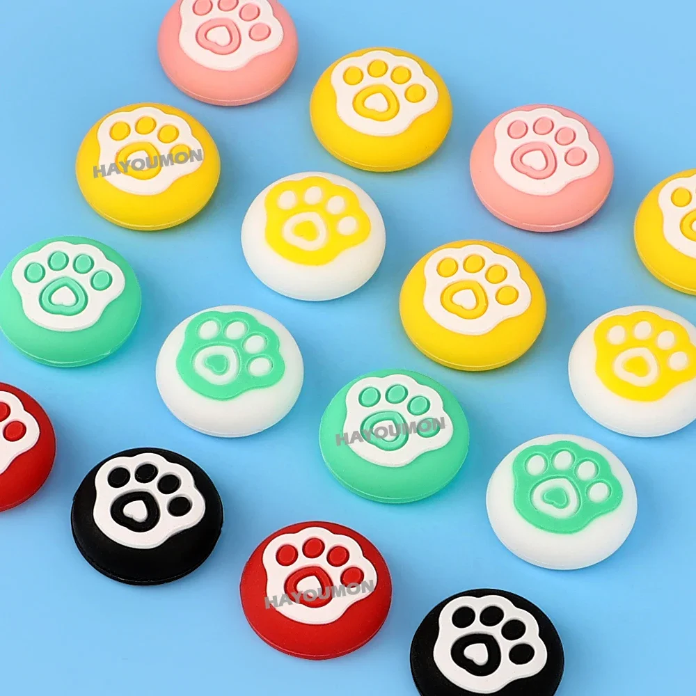 4 unids/set para NS2 Switch 2 empuñaduras de silicona para pulgar tapa de Joystick de pata de gato para Switch 2 Joycons cubierta protectora antideslizante - imagen 3