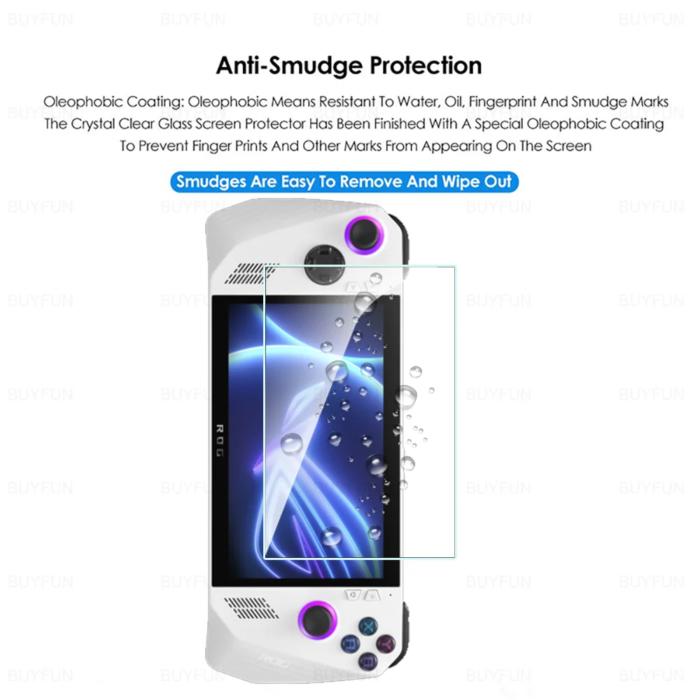 Vidrio Templado Protector para Asus ROG Ally, película protectora de pantalla para Asus ROG Ally rogely RC71L RC71X 2023 7,0 pulgadas, 2 uds. - imagen 4