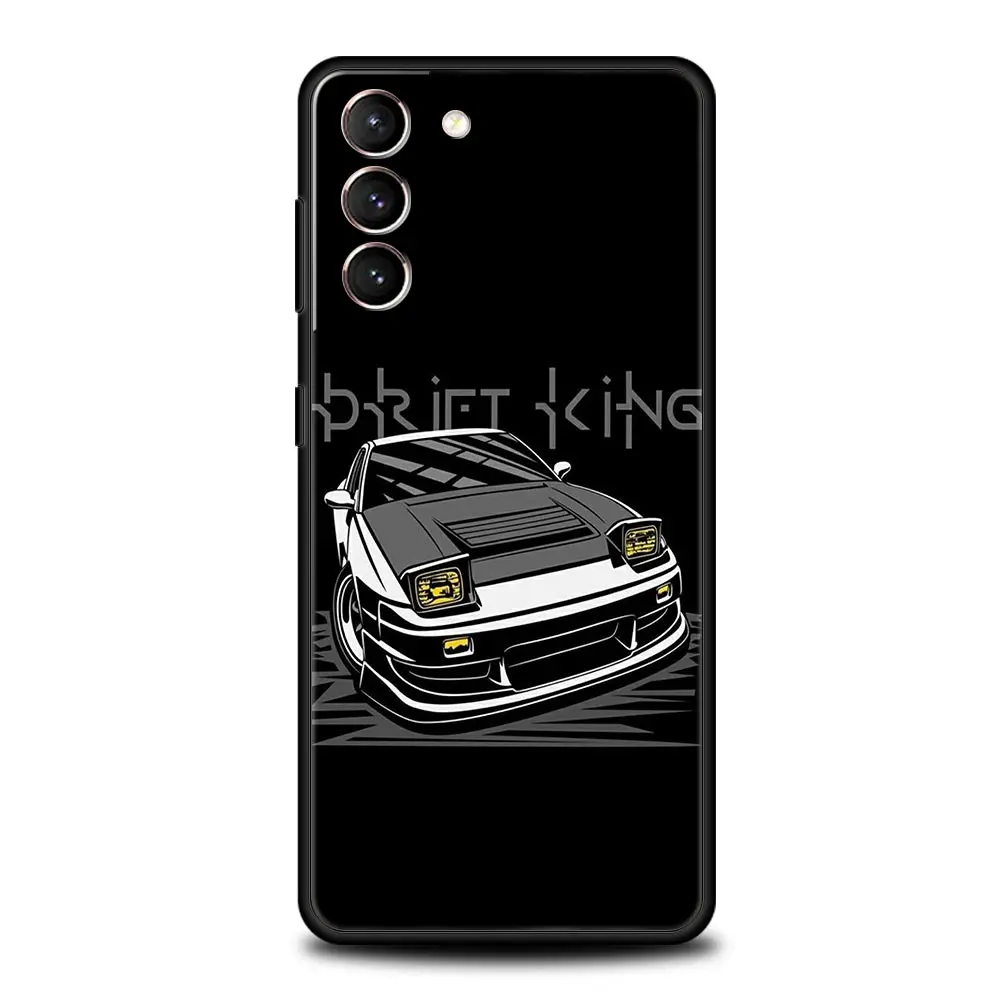 Funda de teléfono de cómic japonés JDM para Samsung Galaxy S24 S23 S22 S20 Ultra S21 FE 5G S10 S9 Plus S10E S8 - imagen 2